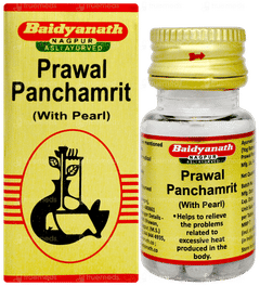 Baidyanath Prawal Panchamrit With Pearl Tablet 25