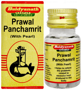 Baidyanath Prawal Panchamrit With Pearl Tablet 25