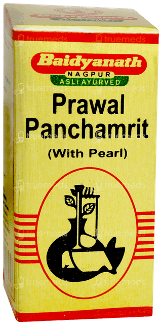Baidyanath Prawal Panchamrit With Pearl Tablet 25