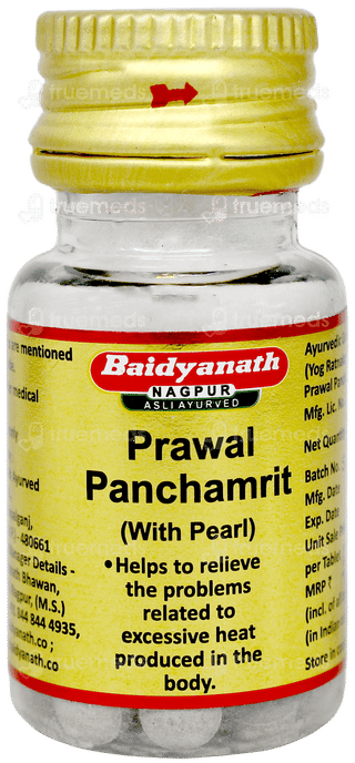 Baidyanath Prawal Panchamrit With Pearl Tablet 25