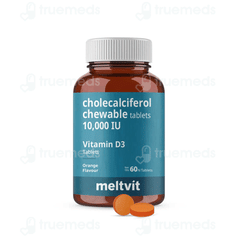 Meltvit Vitamin D3 Orange Flavour Chewable Tablet 60 Meltvit Vitamin D3 Orange Flavour Chewable Tablet 60