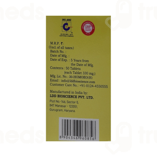 Ldd Bioscience Yelo Lax Tablet 50