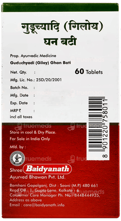 Baidyanath Guduchyadi Giloy Ghan Bati Tablet 60