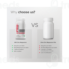 Gnc Pro Performance Zinc Magnesium Tablet 60