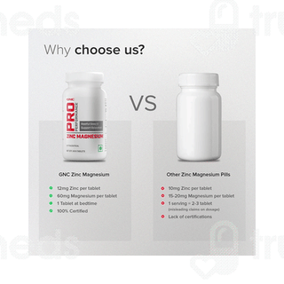 Gnc Pro Performance Zinc Magnesium Tablet 60