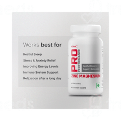 Gnc Pro Performance Zinc Magnesium Tablet 60