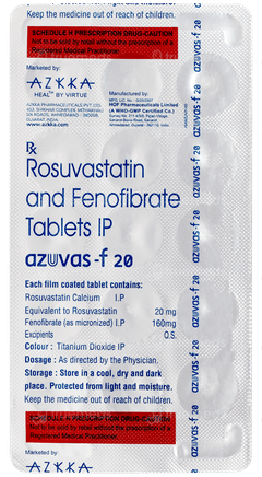 Azuvas F 20 Tablet 15 Azuvas F 20 Tablet 15