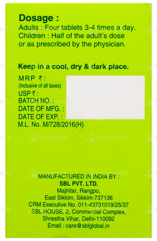 Sbl Kali Sulphuricum 6X Biochemic Tablet 25Gm