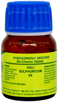 Sbl Kali Sulphuricum 6X Biochemic Tablet 25Gm Sbl Kali Sulphuricum 6X Biochemic Tablet 25Gm