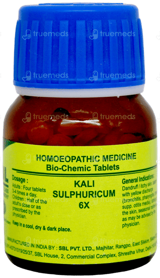 Sbl Kali Sulphuricum 6X Biochemic Tablet 25Gm