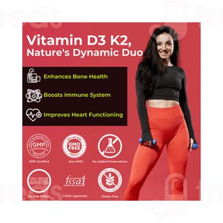 Health Veda Organics Vitamin D3 And K2 Tablet 60