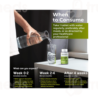 Health Veda Organics Vitamin D3 And K2 Tablet 60
