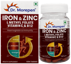 Dr Morepen Iron & Zinc Tablet 60