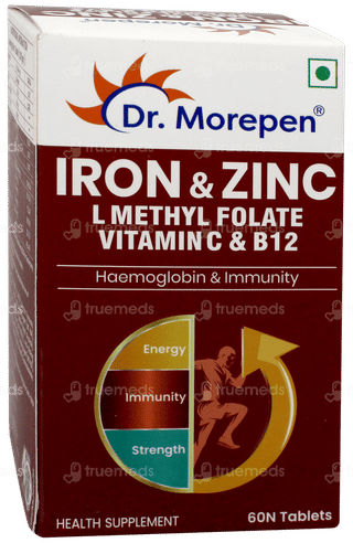 Dr Morepen Iron & Zinc Tablet 60