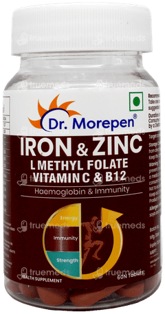 Dr Morepen Iron & Zinc Tablet 60