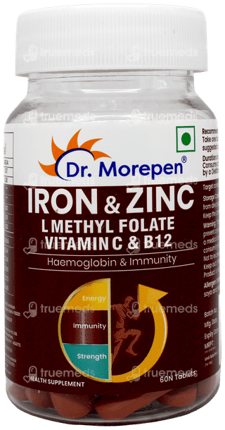 Dr Morepen Iron & Zinc Tablet 60