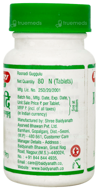 Baidyanath Rasnadi Guggulu Tablet 80