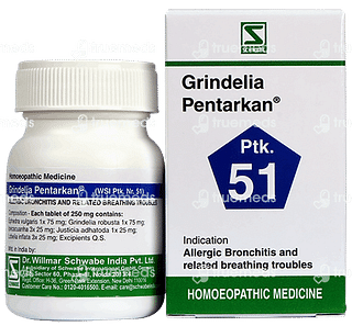 Dr Willmar Schewabe Grindelia Pentarkan Ptk 51 Tablet 20gm