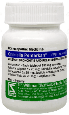 Dr Willmar Schwabe Grindelia Pentarkan Ptk 51 Tablet 20gm