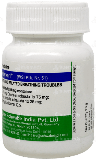 Dr Willmar Schwabe Grindelia Pentarkan Ptk 51 Tablet 20gm