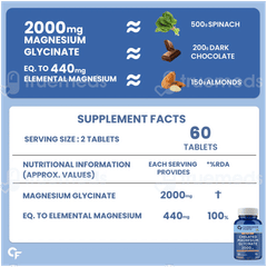Carbamide Forte Chelated Magnesium Glycinate 2000 Mg Tablet 60 Carbamide Forte Chelated Magnesium Glycinate 2000 Mg Tablet 60