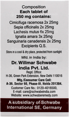 Dr Willmar Schwabe Klimaktolan Tablet 20gm