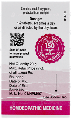 Dr Willmar Schwabe Alpha Dp Tablet 20Gm