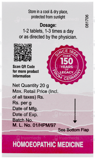 Dr Willmar Schwabe Alpha Dp Tablet 20Gm