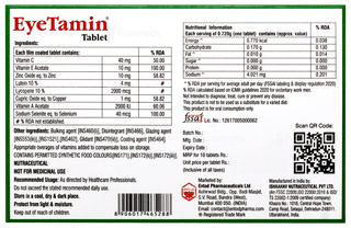 Eyetamin Tablet 10