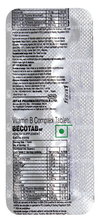 Becotab Nf Tablet 10
