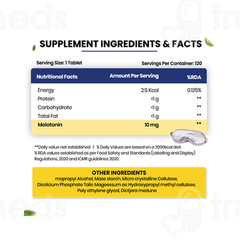 Himalayan Organics Melatonin 10 MG Vegetarian Tablet 120