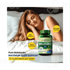 Himalayan Organics Melatonin 10 MG Vegetarian Tablet 120