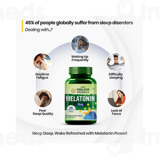 Himalayan Organics Melatonin 10 MG Vegetarian Tablet 120
