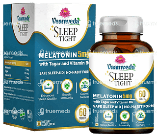 Vaamveda Melatonin 5 MG Sleeping Pill Tablets 60