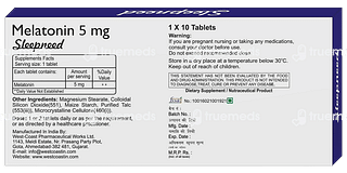 West Coast Melatonin 5 MG Sleepneed Table 10