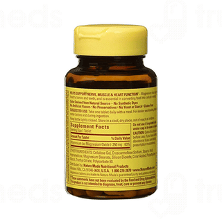 Nature Made Magnesium 250 MG Tablet 100