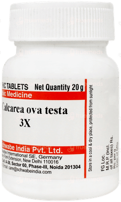 Dr Willmar Schwabe Calcarea Ova Testa 3x Tablet 20gm