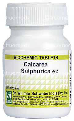 Dr Willmar Calcarea Sulphurica 6x Biochemic Tablet 20 GM