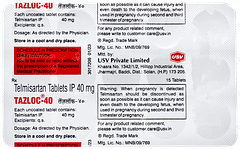 Tazloc 40 Tablet 15 Tazloc 40 Tablet 15