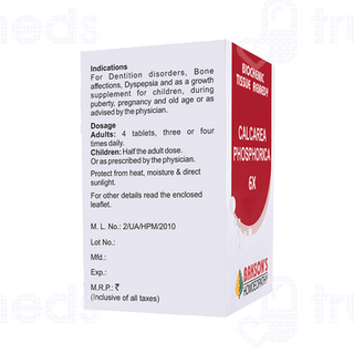 Baksons Calcarea Phosphorica 6X Biochemic Tablet 250