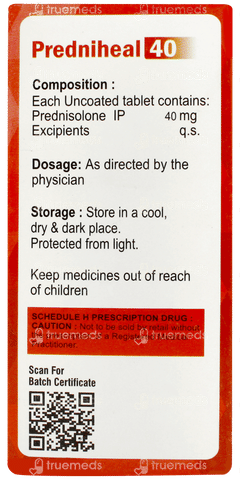 Predniheal 40 Tablet 10 Predniheal 40 Tablet 10