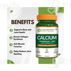 Pure Nutrition Calcium Magnesium Zinc Tablet 60