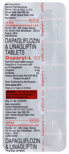 Daparyl L 10/5 Tablet 10 Daparyl L 10/5 Tablet 10