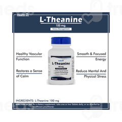 Healthvit L Theanine 100 MG Tablet 60