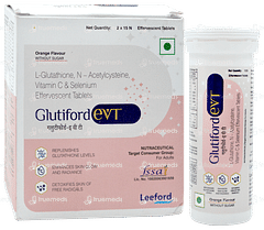 Glutiford Evt Orange Flavour Without Sugar Effervescent Tablet 15 Glutiford Evt Orange Flavour Without Sugar Effervescent Tablet 15