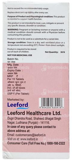 Glutiford Evt Orange Flavour Without Sugar Effervescent Tablet 15