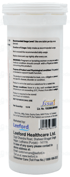 Glutiford Evt Orange Flavour Without Sugar Effervescent Tablet 15