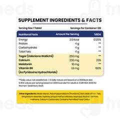 Himalayan Organics Melatonin And Tagar Tablet 120