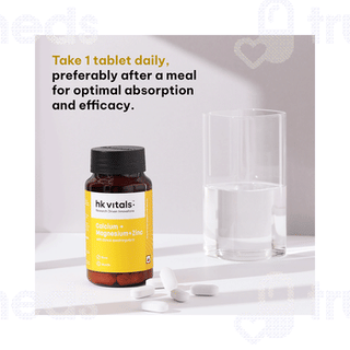 Hk Vitals Calcium Magnesium Zinc Tablet 90
