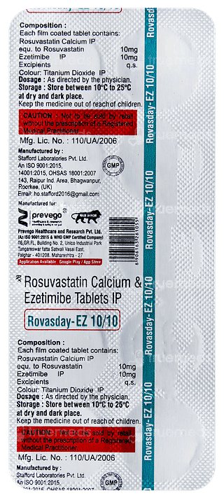 Rovasday Ez 10/10 MG Tablet 10